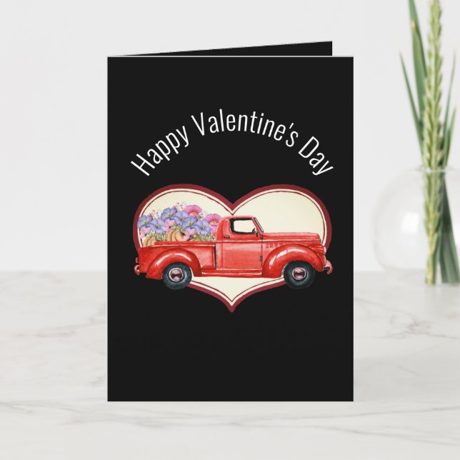 Lastkraftwagen der Blume 5 Zoll x 7 Zoll Karte (Vorderseite)