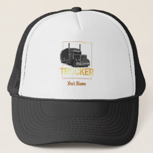 Lastkraftwagen, der Geboren als Lastwagenfahrer Vi Truckerkappe