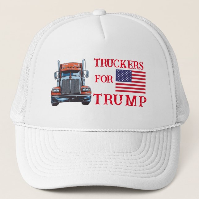 Lastkraftwagen für Trump 2024 Truckerkappe (Vorderseite)