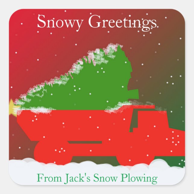 Lastkraftwagen, Lastkraftwagen, Lastkraftwagen, St Quadratischer Aufkleber (Vorderseite)