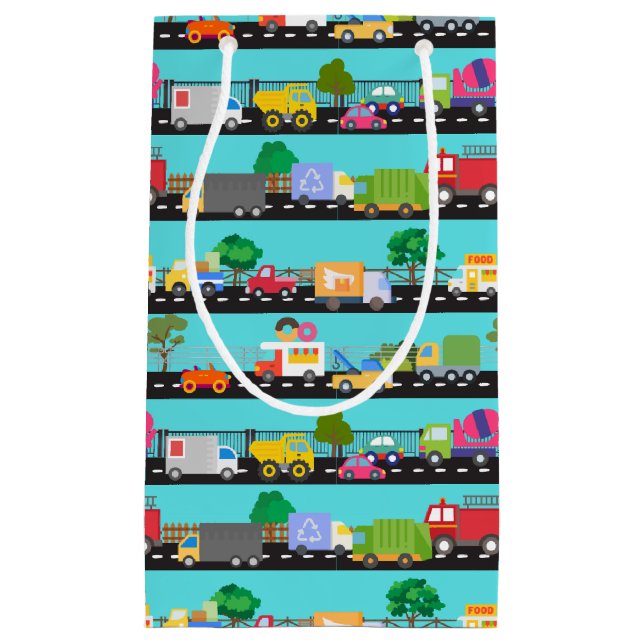 Lastkraftwagen und Autoverkehr Geschenktaschen Kleine Geschenktüte (Vorderseite)