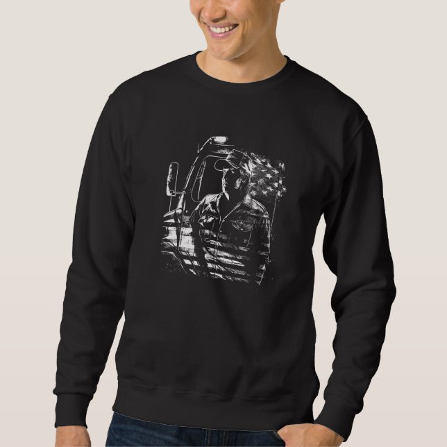 Lastkraftwagenfahrer American Big Rigs Diesel Truc Sweatshirt (Vorderseite)