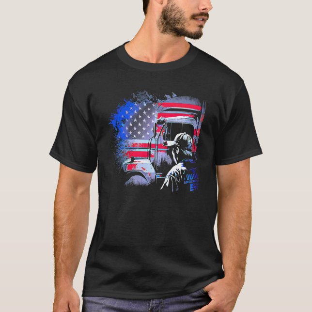 Lastkraftwagenfahrer American Big Rigs Diesel Truc T-Shirt (Vorderseite)