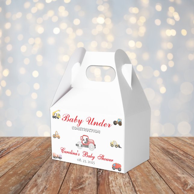 Lastwagen Baby im Bau Babydusche Geschenkschachtel (Von Creator hochgeladen)