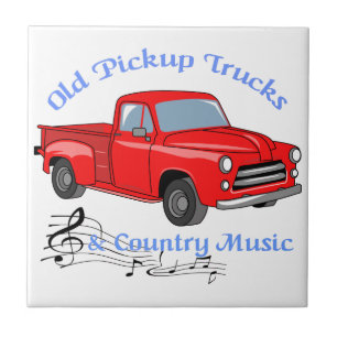 Lastwagen und Country-Musik Fliese
