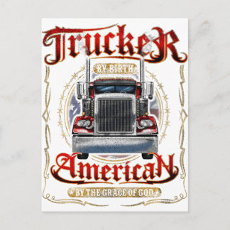 Lastwagen von der Geburt Amerikaner von Gnade Gott Postkarte