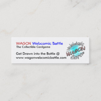 LASTWAGEN Webcomic Kampf-Karten Mini Visitenkarte