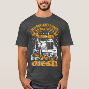 Lastwagenfahrer gibt Beruflichen Fahrer T-Shirt