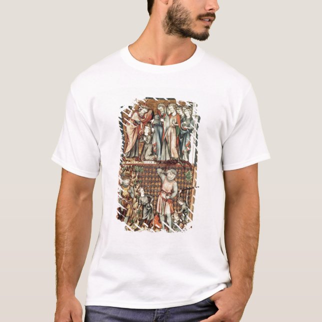Lat 1023 f.7v David und Goliath mit Saul durch Le T-Shirt (Vorderseite)