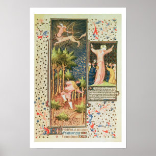 Lat 9471 f.16r November, vom Grandes Heures d Poster