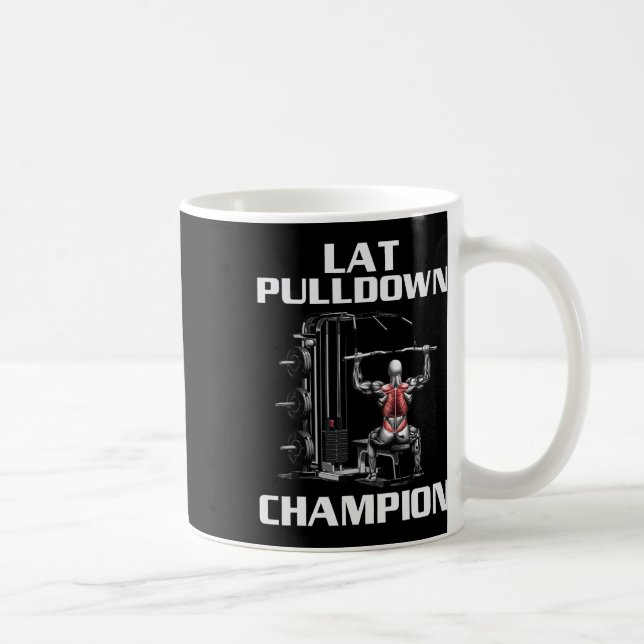 Lat Pulldown Bodybuilding Fitness Workout Kaffeetasse (Rechts)
