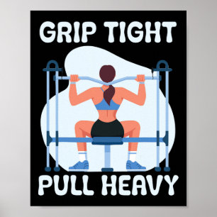 Lat Pulldown Bodybuilding Fitness Workout Poster