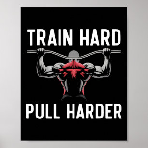 Lat Pulldown Bodybuilding Fitness Workout Poster