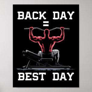 Lat Pulldown Bodybuilding Fitness Workout Poster