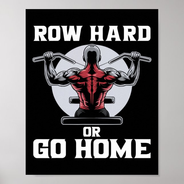 Lat Pulldown Bodybuilding Fitness Workout Poster (Vorne)