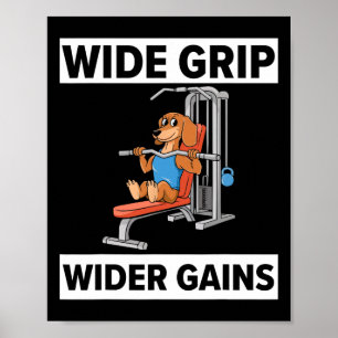 Lat Pulldown Bodybuilding Fitness Workout Poster