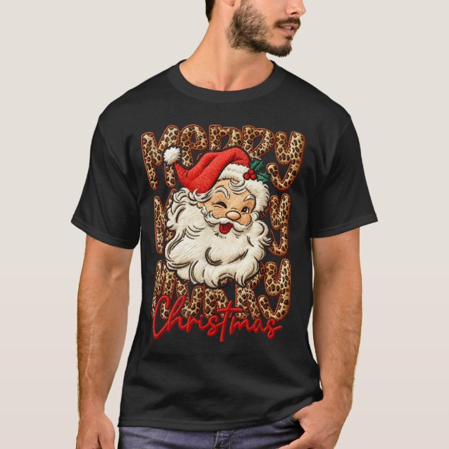 Latch Hook Yarn Crochet Coquette Merry Christmas L T-Shirt (Vorderseite)