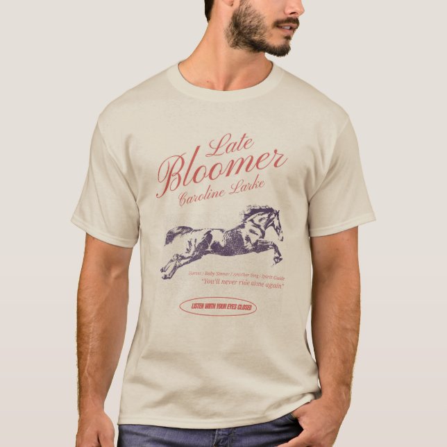 Late Blooming Horse Tee (Vorderseite)