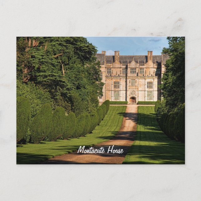 Late Elizabethan Montacute House State Zuhause Postkarte (Vorderseite)