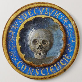 Late mittelalterlicher Manuskript-Skull Button