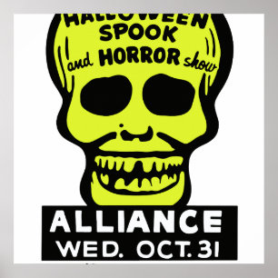 Late Spook and Horror Show Poster