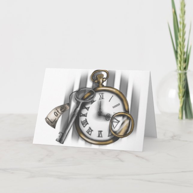 LateClock - Alice-Karte Feiertagskarte (Vorderseite)