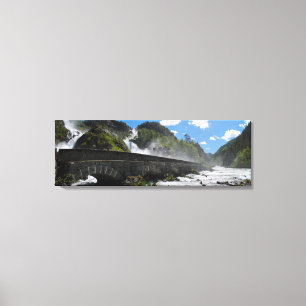 Latefossen-Wasserfall in Norwegen Leinwand