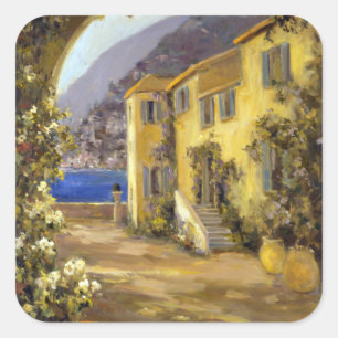 Latein Calm I Quadratischer Aufkleber