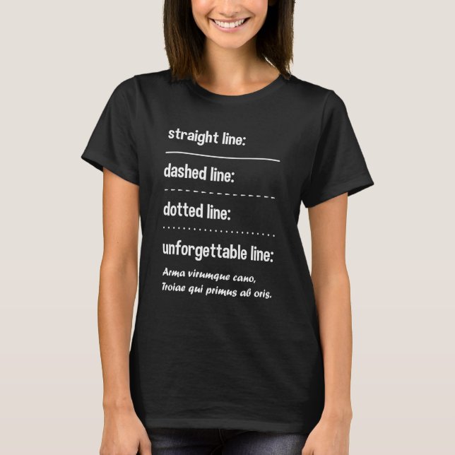 Latein Language Funny Sprichwort T-Shirt (Vorderseite)