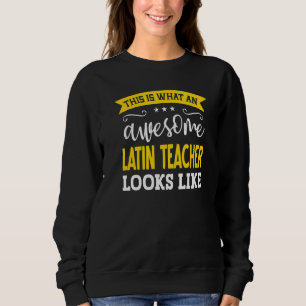 Latein Lehrer Job Titel Mitarbeiter Funny Worker L Sweatshirt