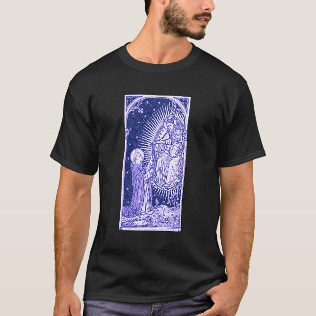 Latein Unsere Dame der Rosary-Marian-Konsecration  T-Shirt (Vorderseite)
