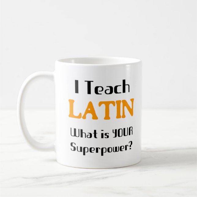 Latein unterrichten kaffeetasse (Links)