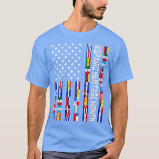 Lateinamerikanische Flagge Hispanic Heritage Monat T-Shirt
