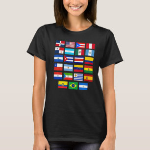 Lateinamerikanische Flaggen Hispanic Heritage Mona T-Shirt