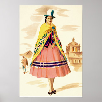 Lateinamerikanische Frau Poster