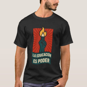 Lateinamerikanische Lehrerin zweisprachige Erziehe T-Shirt
