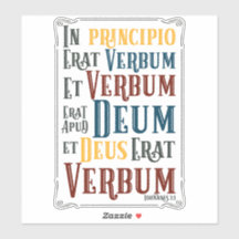 Lateinische Bibel Verse in Principio Erat Verbum