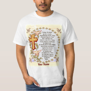 lateinische Lords Gebet T-Shirt