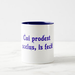Lateinische Phrase auf Rechtsanwalt-Tasse Zweifarbige Tasse