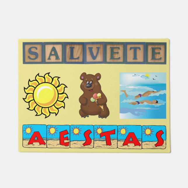 Lateinische Sommerkollektion Fußmatte (Vorderseite)