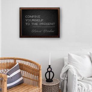 Lateinischer Spruch Begrenzen Sie sich selbst  Koh Poster