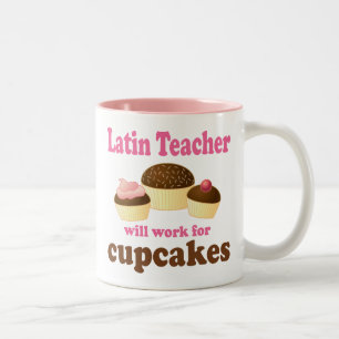 Lateinisches Lehrer-(lustiges) Geschenk Zweifarbige Tasse