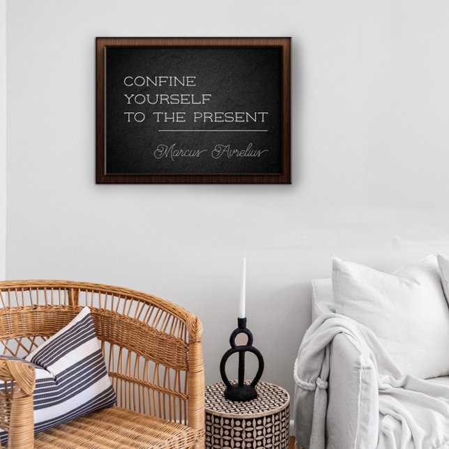 Lateinisches Zitat Selbstbeschränken Holzkohlepost Poster (Von Creator hochgeladen)