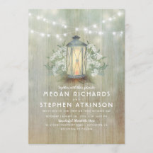 Laterne und Gipskraut Rustikale Sommerhochzeit