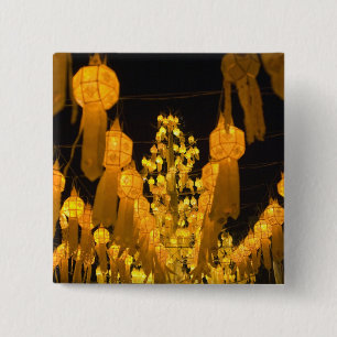 Laternen für das Loi Krathong-Fest. Button