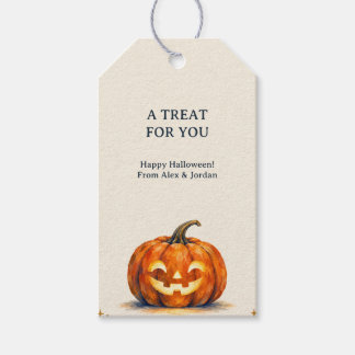 Laternen-Kurier Halloween-Kürbisfavorit Geschenkanhänger