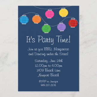 Laternen-Party Einladung