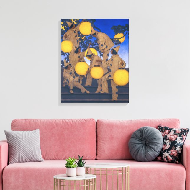 Laternen Träger | Maxfield Parrish | Leinwanddruck (Insitu (Wohnzimmer))