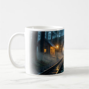 Laternenpfad durch das Waldtunnel-Mug Kaffeetasse
