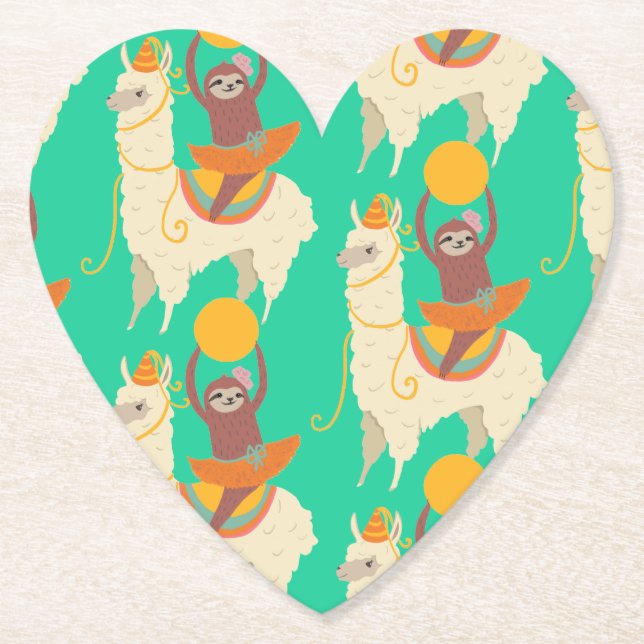 Laternenreitmuster Untersetzer (Vorderseite)